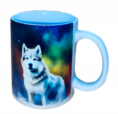 Motivtasse Husky 1